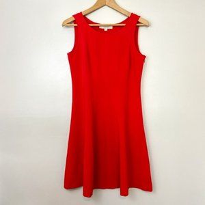 LOFT Ann Taylor Red A-Line Skater Dress
